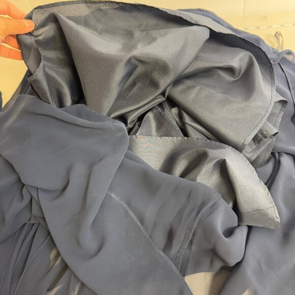 Jenny Yoo Aidan Convertible Luxe Chiffon Gown Flowy Blue Prom Dress Size 4 - Picture 12 of 15